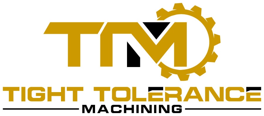 Logo for Tight Tolerance Machining, featuring the initials "TTM" in gold and black with a gear design incorporated into the letter "M," reflecting the precision of tight tolerance machining above the company name in bold gold and black text. - Market Design Team: Define. Structure. Expand.